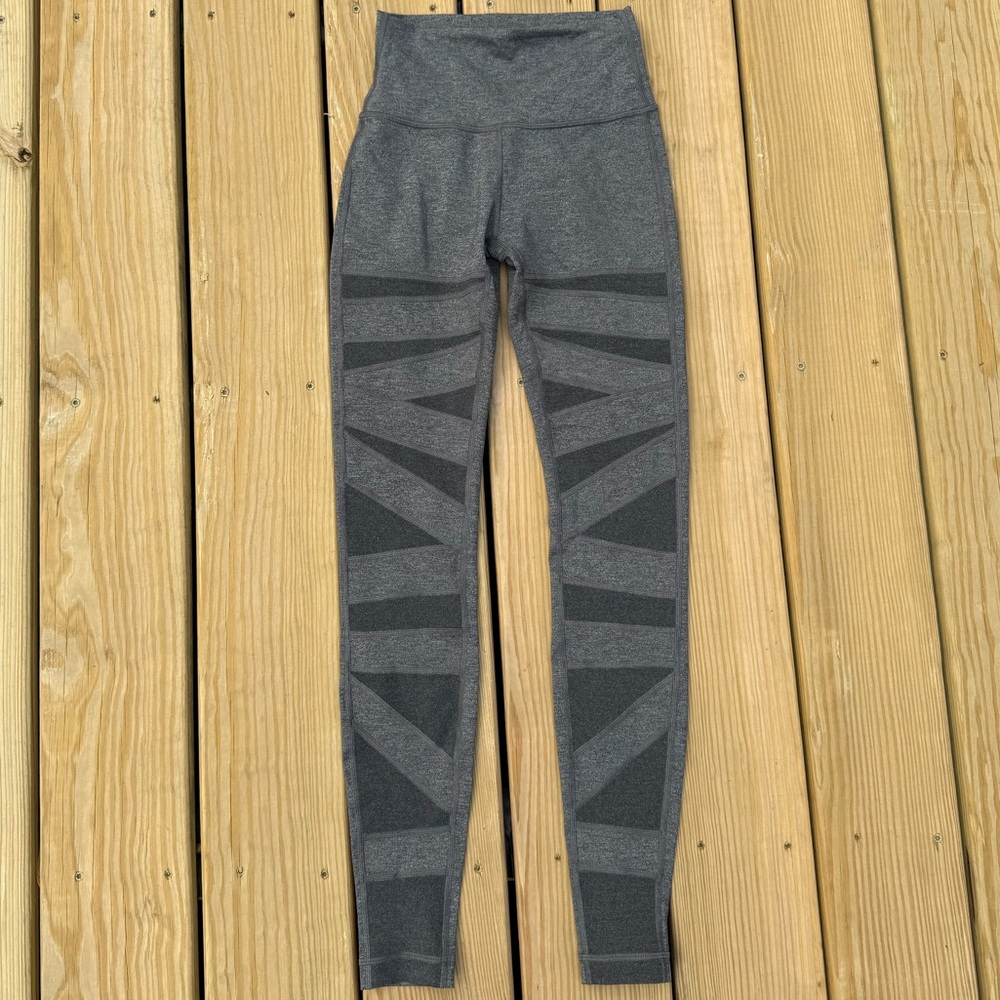 Special Edition Lululemon Grey 27” Wunder Under HR With  Mesh Design